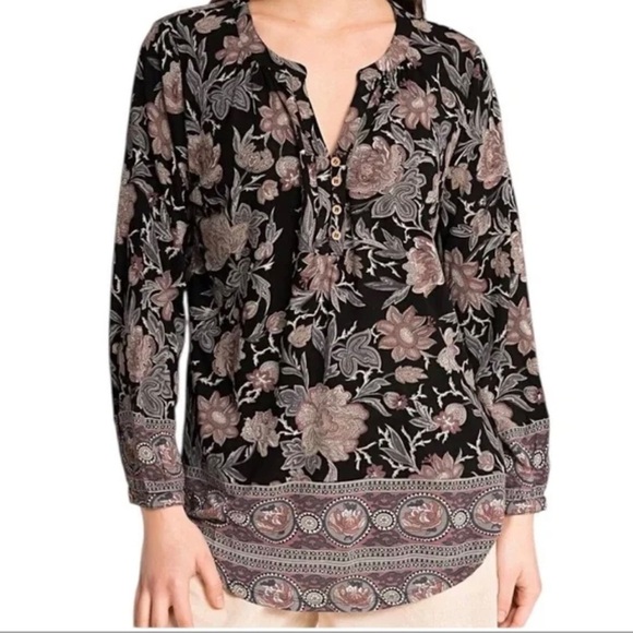Lucky Brand Tops - Lucky Brand Floral Tunic Top Size XS
